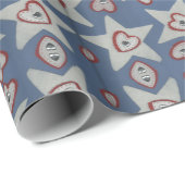 Wappapier voor hart en sterren cadeaupapier (Rol Hoek)