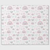 Wappapier voor harten en regenbogen cadeaupapier (Vlak)
