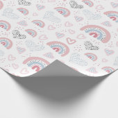 Wappapier voor harten en regenbogen cadeaupapier (Hoek)
