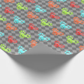 Wappapier voor hartpaden cadeaupapier (Hoek)