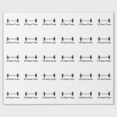 Wappapier voor het opvullen van barbels cadeaupapier (Vlak)