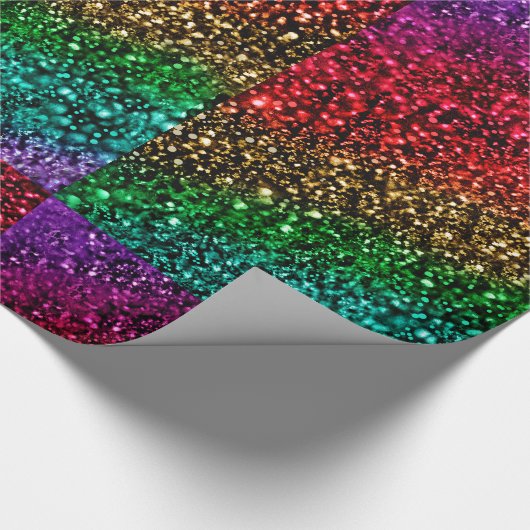 Wappapier voor kerstregenboogfluitjes cadeaupapier (Hoek)