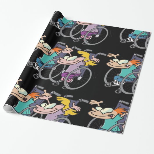 Wappapier voor rolstoelwagens cadeaupapier (Uitgerold)