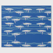 Wappapier voor walvispatronen cadeaupapier (Vlak)