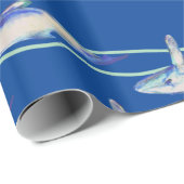 Wappapier voor walvispatronen cadeaupapier (Rol Hoek)