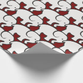 Wappapier voor witte elastische vormgeving cadeaupapier (Hoek)