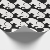 Wappapier voor witte elastische vormgeving cadeaupapier (Hoek)