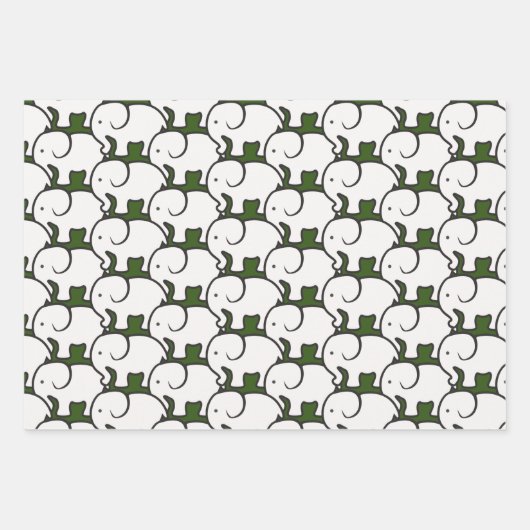 Wappapier voor witte elastische vormgeving inpakpapier vel (Voorkant 2)