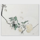 Wappapier voor WITTE JAPANSE VLOERAFDRUKKEN Cadeaupapier (Vlak)