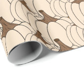 Wappapier voor witte pompoen cadeaupapier (Rol Hoek)