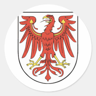 Wappen Brandenburg Ronde Sticker