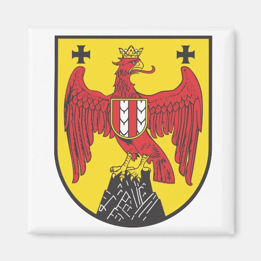 Wappen Burgenland Österreich Magneet (Voorkant)