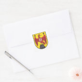 Wappen Burgenland Österreich Vierkante Sticker (Envelop)