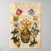Wappen der Bayerischen Ritterschaft 1482 Poster (Voorkant)