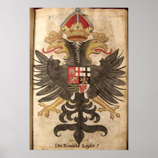 Wappen der Römische Kaiser aus dem Mittelchange Poster