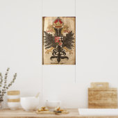 Wappen der Römische Kaiser aus dem Mittelchange Poster (Keuken)
