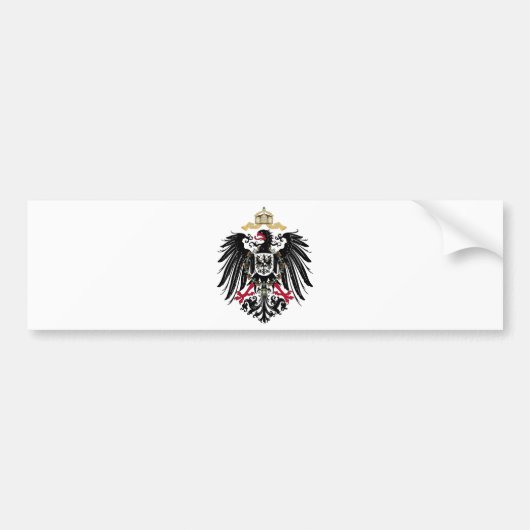 Wappen Deutsches Reich 1889 Reichsadler Bumpersticker (Voorkant)