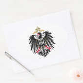 Wappen Deutsches Reich 1889 Reichsadler Ovale Sticker (Envelop)