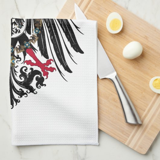 Wappen Deutsches Reich 1889 Reichsadler Theedoek (Quarter Fold)