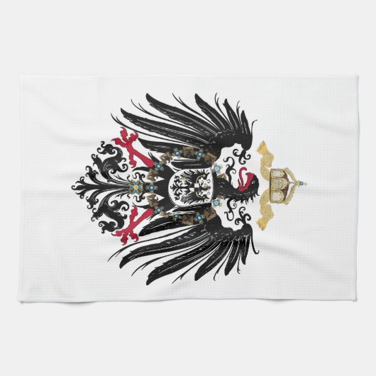 Wappen Deutsches Reich 1889 Reichsadler Theedoek (Horizontaal)