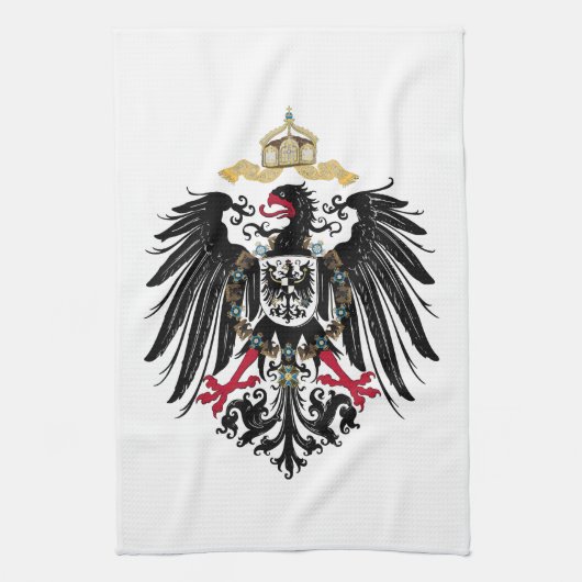 Wappen Deutsches Reich 1889 Reichsadler Theedoek (Verticaal)