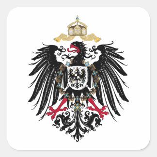 Wappen Deutsches Reich 1889 Reichsadler Vierkante Sticker