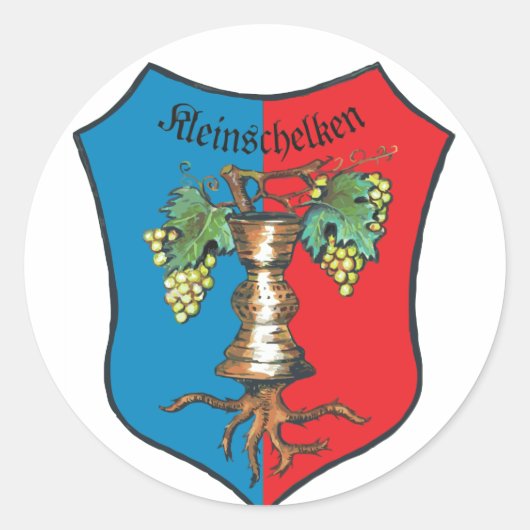 Wappen Kleinschelken Ronde Sticker (Voorkant)