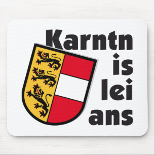 Wappen Österreich Kärnten is lei ans Dialekt Muismat