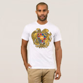 Wappen Republic Armenia Armenien Männer Shirt (Voorkant volledig)