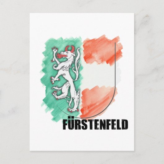 Wappen Steiermark Aquarell Fürstenfeld Briefkaart (Voorkant)