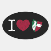 Wappen Steiermark Fürstenfeld Liebe Ovale Sticker (Voorkant)