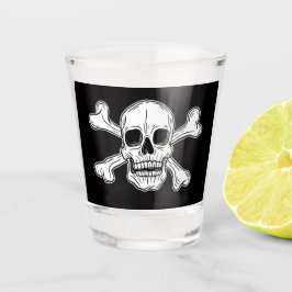 wapperen met piratenvlag shot glas
