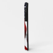 Wapperende Amerikaanse vlag Case-Mate iPhone Case (Achterkant/links)