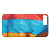 Wapperende vlag van Armenië Case-Mate iPhone Case (Achterkant (Horizontaal))