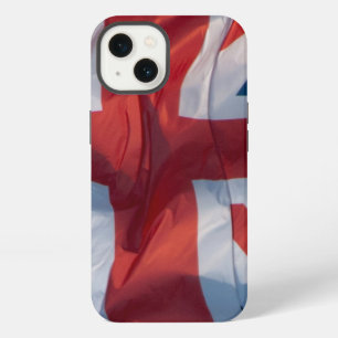 Wapperende vlag van Groot-Brittannië iPhone 13 Hoesje