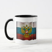 Wapperende vlag van Rusland Mok (Links)