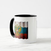 Wapperende vlag van Rusland Mok (Voorkant links)