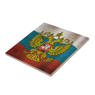 Wapperende vlag van Rusland Tegeltje