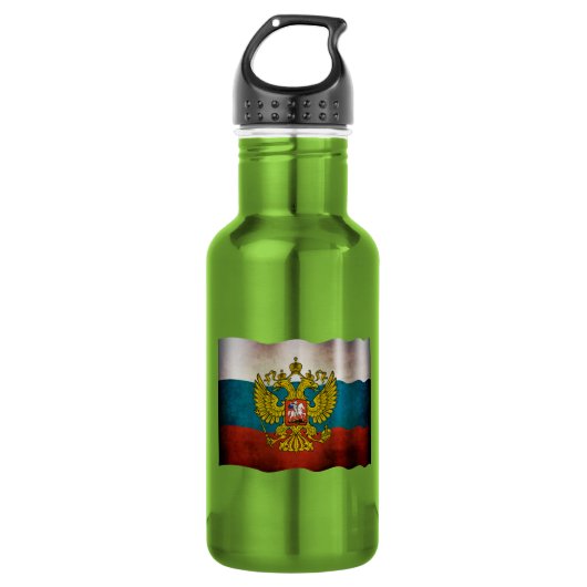 Wapperende vlag van Rusland Waterfles (Voorkant)