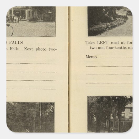 Wappingers Herfsten Fishkill Village Vierkante Sticker (Voorkant)