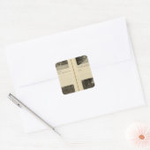 Wappingers Herfsten Fishkill Village Vierkante Sticker (Envelop)