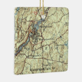 Wappingers Herfsten NY kaart Keramisch Ornament (Rechts)