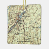 Wappingers Herfsten NY kaart Keramisch Ornament (Links)