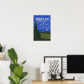 Wapusk Nationaal Park Noorderlicht Vintage Poster (Thuiskantoor)