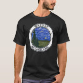 Wapusk National Park Canada Northern Lights Badge T-shirt (Voorkant)