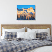 Waputik Range in Canadese Rocky Mountains Canvas Afdruk (Insitu (Slaapkamer))