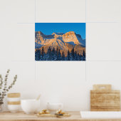 Waputik Range in Canadese Rocky Mountains Poster (Keuken)