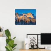 Waputik Range in Canadese Rocky Mountains Poster (Thuiskantoor)