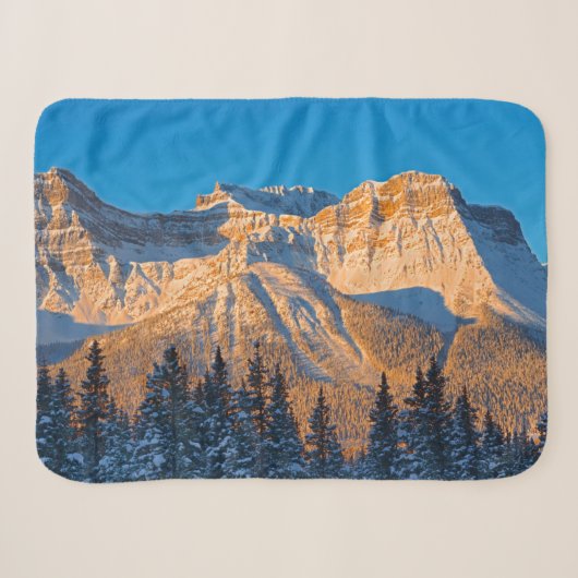 Waputik Range in Canadese Rocky Mountains Sherpa Deken (Voorkant (horizontaal))