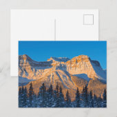Waputik Range in het Canadese Rocky Mountains Briefkaart (Voorkant / Achterkant)